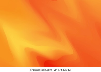 Watercolor Orange Gradient Background. Summer Banner. Vector Illustration. Spring Wallpaper