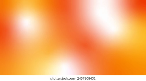 Aquarell Orange Farbverlauf Unscharfer Hintergrund. Sommer-Banner. Vektorillustration. Frühling Bildschirmhintergrund