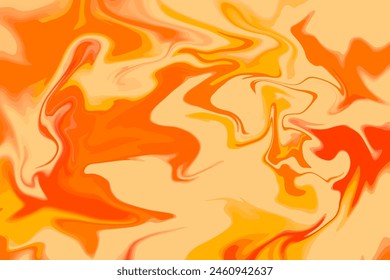 Watercolor Orange Gradient Pattern Abstract Background. Summer Banner. Vector Illustration. Spring Wallpaper