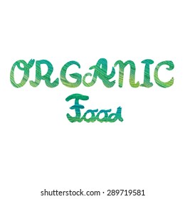 Watercolor organic badges. Vector