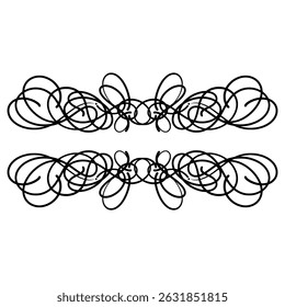 Watercolor ornament frame set element vector