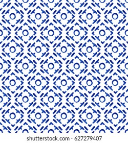 Watercolor ornament. Seamless pattern.