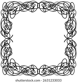 Watercolor ornament vintage frame set illustration 