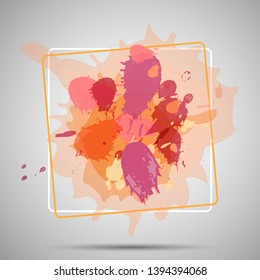 watercolor paint background vector illustration. Abstract color water background