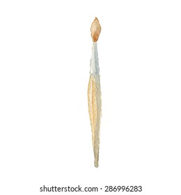 watercolor paint brush vector