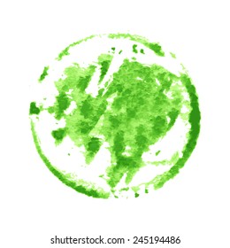 watercolor paint circle. Vector isolated