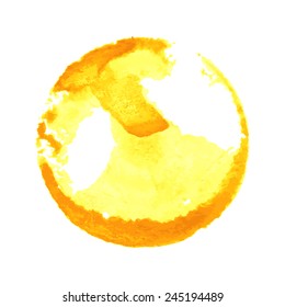 watercolor paint circle. Vector isolated