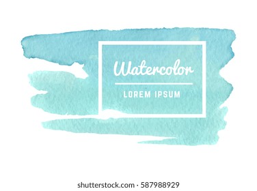 Watercolor paint splash, texture vector abstract background
