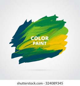 watercolor paint stain vector design