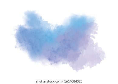 watercolor paint stains brush vector