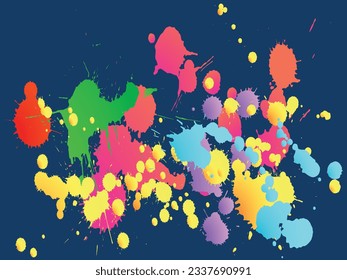 Taches à l'aquarelle, arrière-plan grunge, image vectorielle. Éclaboussures d'encre vintage, taches de spray, éléments de taches de boue, graffitis muraux. Motif d'éclaboussures de peinture à l'aquarelle, arrière-plan éclaboussures de liquide de frottement