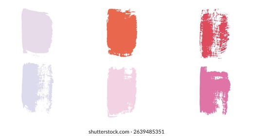 Watercolor paint  stains. Vector backgrounds set. Hand drawn textured palette for your card, invitation, clothes, banner design.Vector Eps10