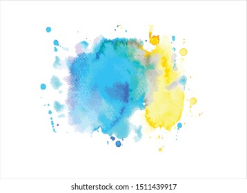 watercolor paint stroke background vector