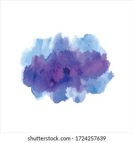 watercolor paint stroke background vector illustration