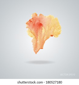 Watercolor paint vector. 
