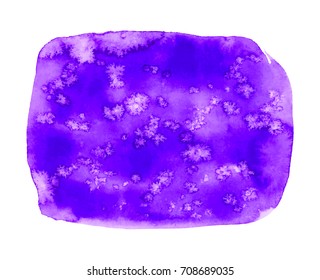 Watercolor painted  blue purple star sky pattern. Painted abstract background, watercolor painting. Hand drawn vector illustration. Sky backdrop. Nature drawing.  Flowing paint, blurry drawing.
