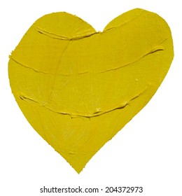 Watercolor painted heart, vector element for your design, handmade with acrylic and canvas. Brush stroke. Vector. 