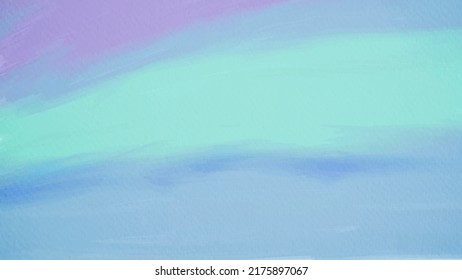 Watercolor painted on paper texture.Pink and blue color abstract background