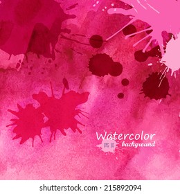 Watercolor painted vector background