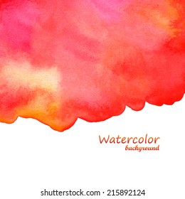 Watercolor painted vector background