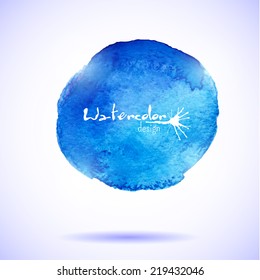 Watercolor painted vector banner isolated