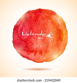 Watercolor painted vector banner isolated
