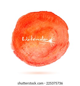 Watercolor painted vector banner isolated