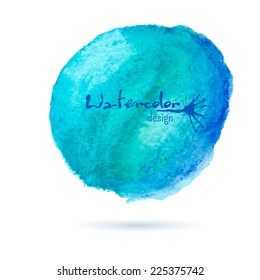 Watercolor painted vector banner isolated