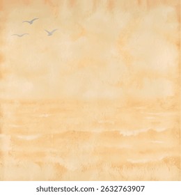 Watercolor painting of a field element for sale banners, posters, labels, wallpaper, scrapbooking, birthday party decorations, invitations card, printing labels, greeting cards, background, et