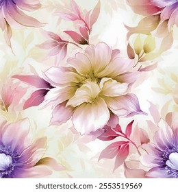 Watercolor painting flower illustration, which is elegant for home and wall decorations as well as for prints.

