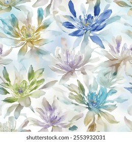 Watercolor painting flower illustration, which is elegant for home and wall decorations as well as for prints

