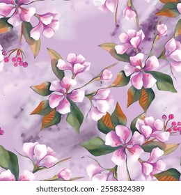 Watercolor painting flower illustration, which is elegant for home and wall decorations as well as for prints.

