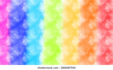 Concepto de fondo de color de agua pintando arcoiris para el mes del orgullo LGBTQ.