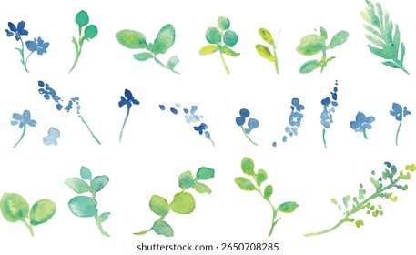 
Watercolor painting. Summer frame of watercolor sunflowers and plants. Vector illustration of sunflowers.
