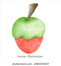 Watercolor painting vector illustration Drawn by hand, used for design or as decoration, can be used in many ways. 