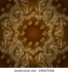 Watercolor painting. Vector illustration. Gentle, spring on beige and brown colors.