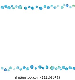 Pintura acuarela. Ilustración vectorial de trama ondulada con toque de acuarela. Patrón marino pintado con pintura azul.