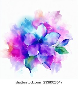 Watercolor paints on a rough texture