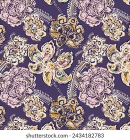 Acuarela Paisley Fondo sin costuras. colores frescos. Vector Dibujado a mano Patrón. Adorno decorativo para tela, textil, papel de embalaje, tarjeta, invitación, papel pintado.