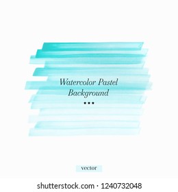 Watercolor pastel abstract background illustration vector over frame. Perfect painted creative design for headline, logo and sale banner. 