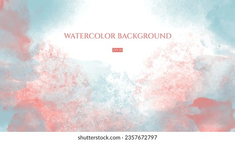 Watercolor pastel abstract background vector