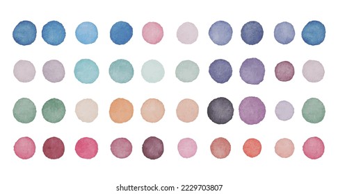 Watercolor pastel color dots, blobs,circles, bubbles, dotted. Perfect for card, fabric tags invitation printing wrapping
