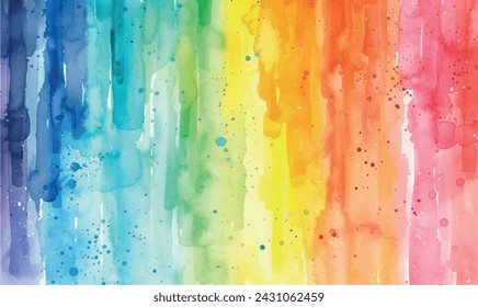 watercolor pattern bright hues of the entire spectrum of the rainbow mixed on the background, creating a rainbow magic
