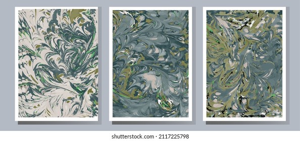Watercolor pattern. Marble textures that are perfect for both print and web.Traditional Turkish technique. Painting on water, followed by paper prints.