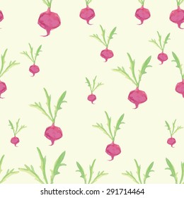 Watercolor pattern pink beets