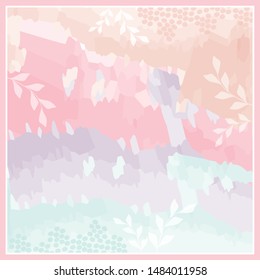 watercolor pattern for scarf design