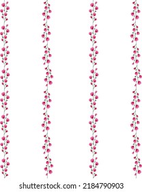 Patrón acuarela. Pequeña flor rosa. Patrón lineal de flores. Acuarela en formato vectorial. Impresión de acuarela cúpula para tela. Impresión de blusa. Tablero. Patrón ininterrumpido de acuarela floral.