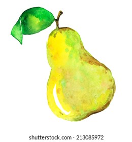 Watercolor Pear