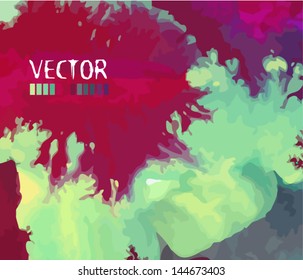 watercolor picturesque background
