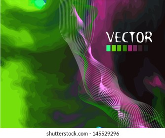 watercolor picturesque background
